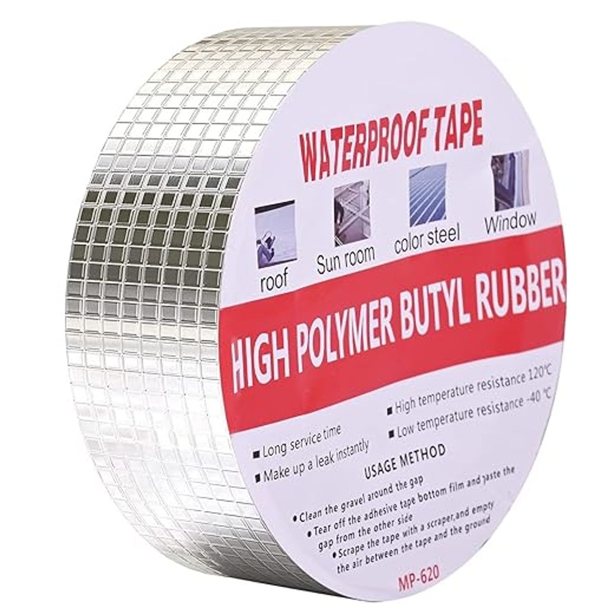 GENERICO - Cinta Aislante Impermeable Sellador Butilo 10 Metros X 5CM