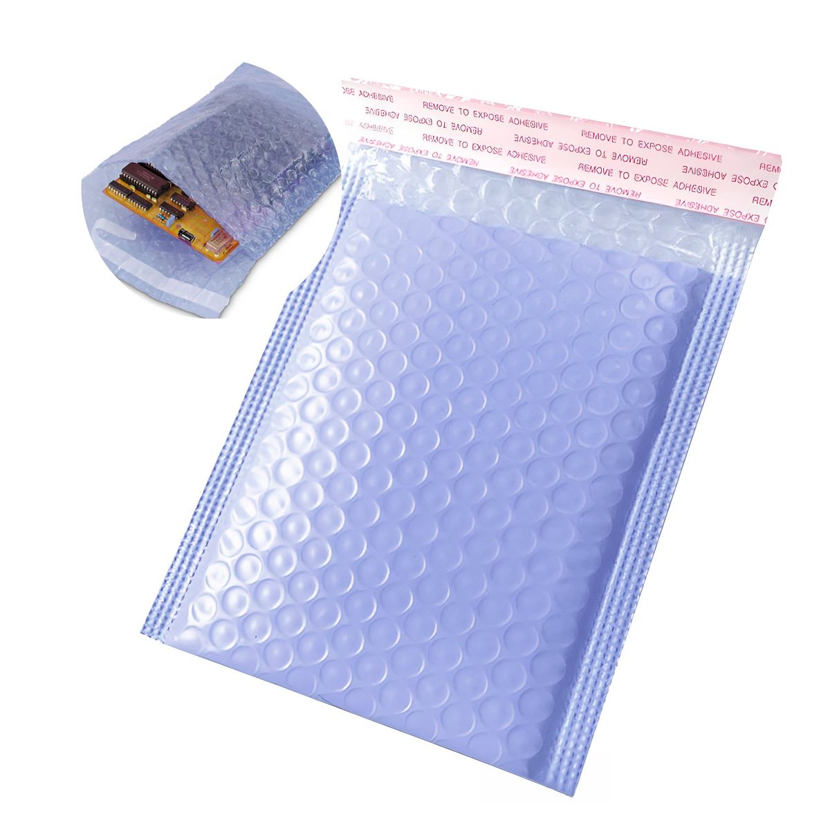 GENERICO - 30 Bolsas Burbujas Embalaje Polietileno Violeta 30x40x4cm
