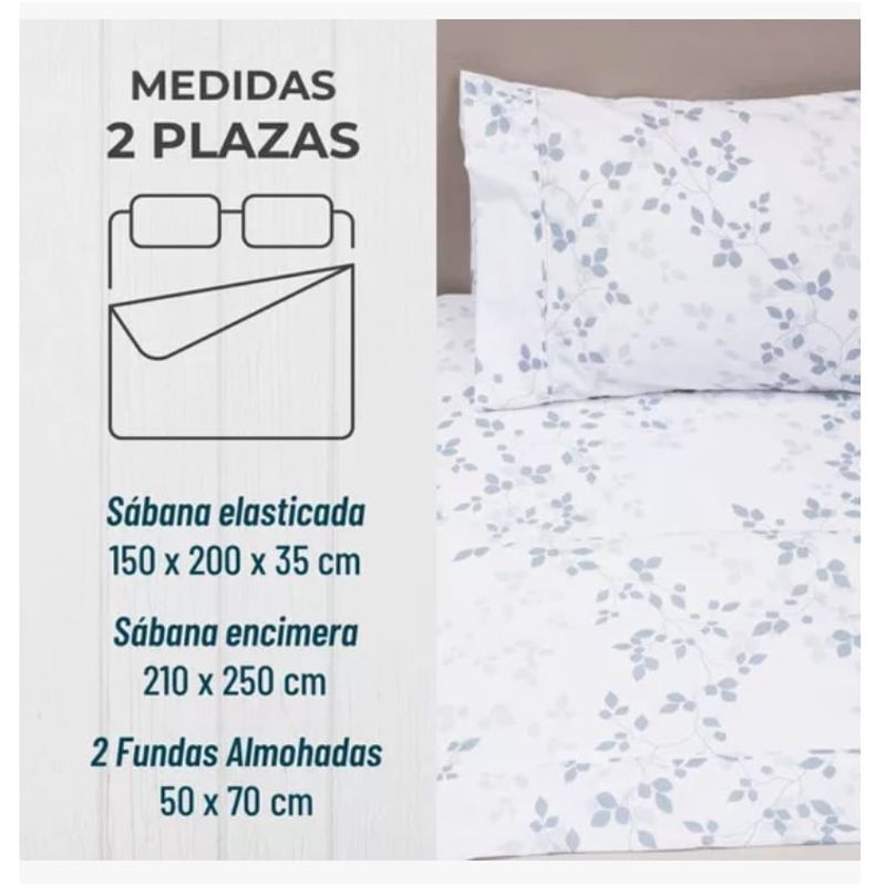 ATLAS - Sabanas Estampadas 1,5 2 Plazas