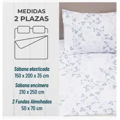 ATLAS - Sabanas Estampadas 1,5 2 Plazas