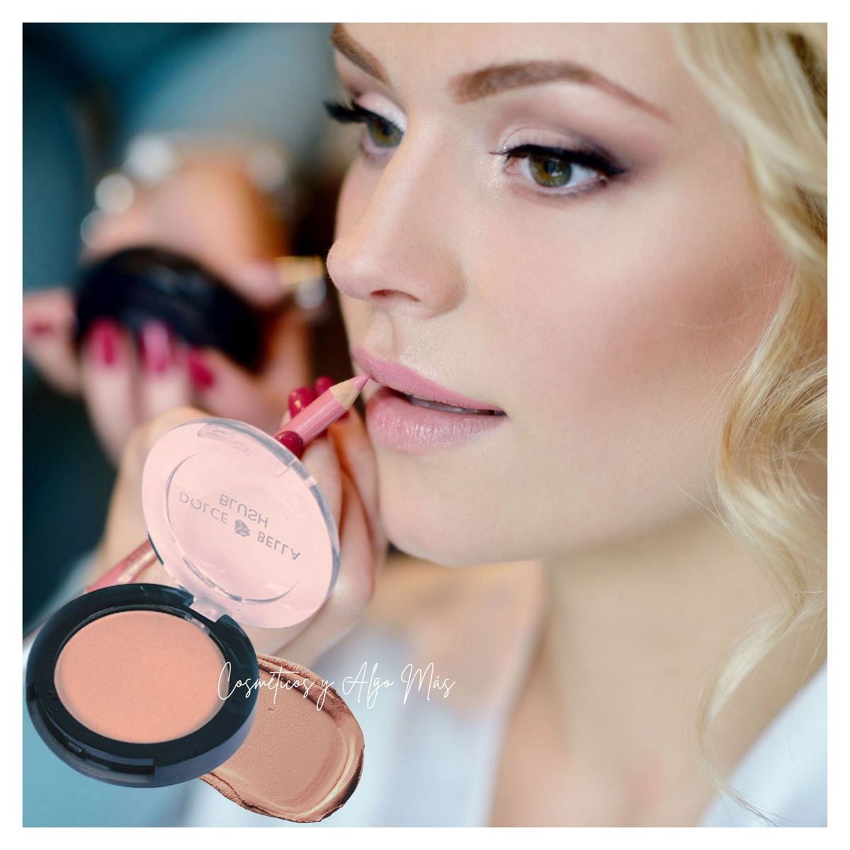 DOLCE BELLA - SET RUBOR INDIVIDUAL TONO 10 DOLCE BELLA Y BROCHA PFIFFERY