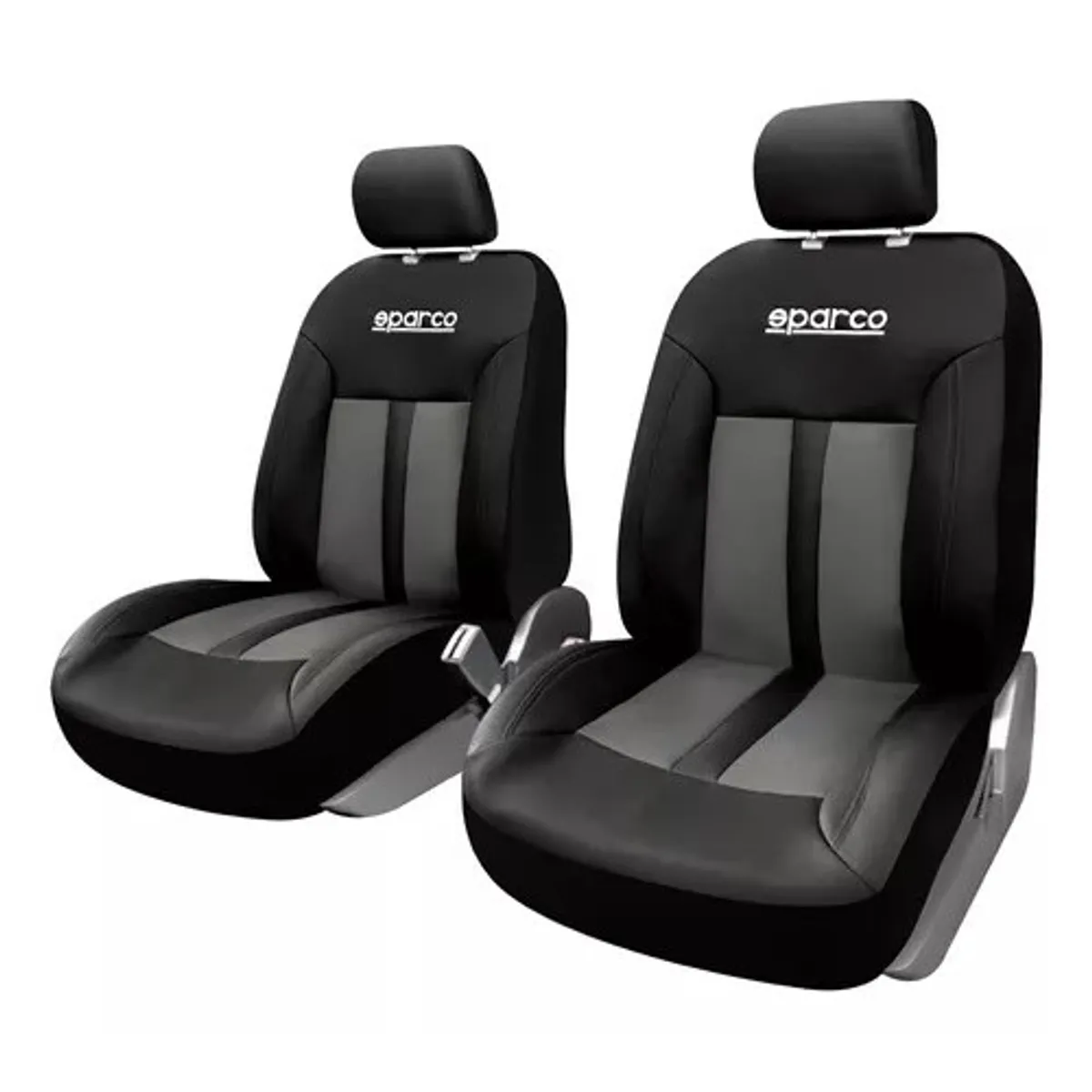 SPARCO - Fundas Cubreasiento Sparco Ecocuero Negro Universales - Sp