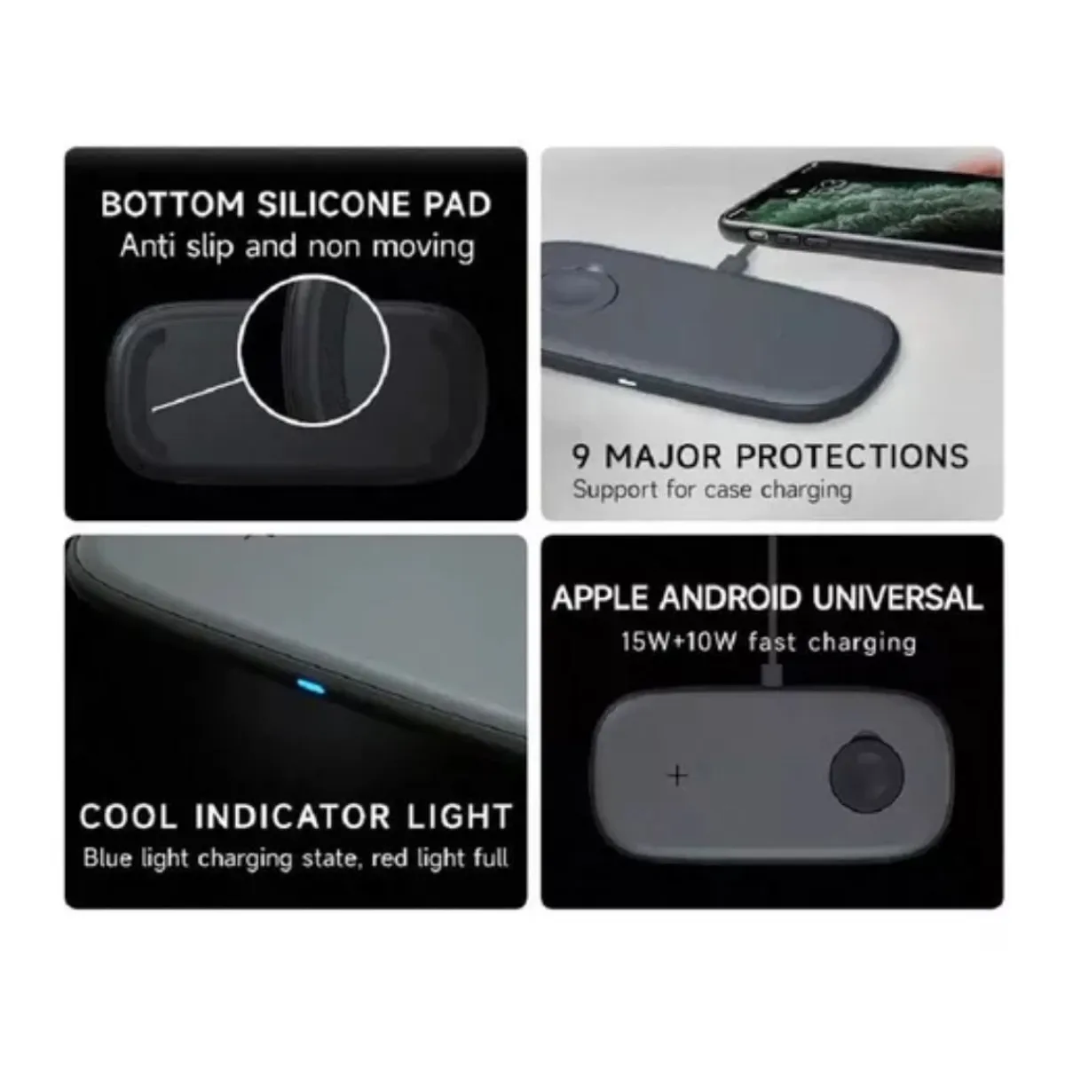 GENERICO - Cargador Magsafe 15w Compatible Con iPhone Inalambrico De Carga Rapida