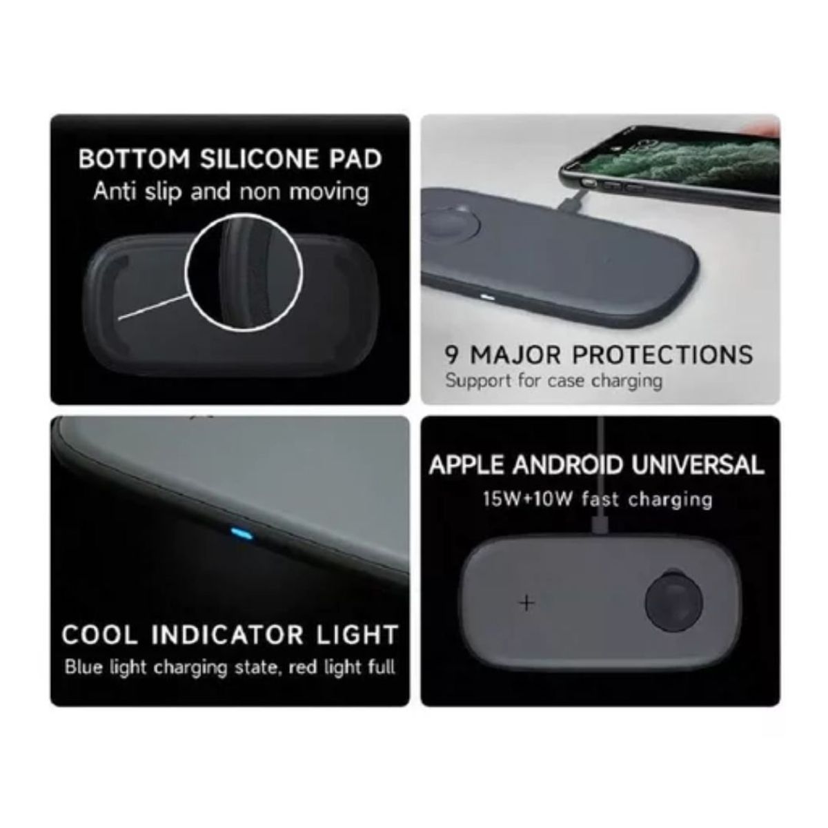 GENERICO - Cargador Magsafe 15w Compatible Con iPhone Inalambrico De Carga Rapida