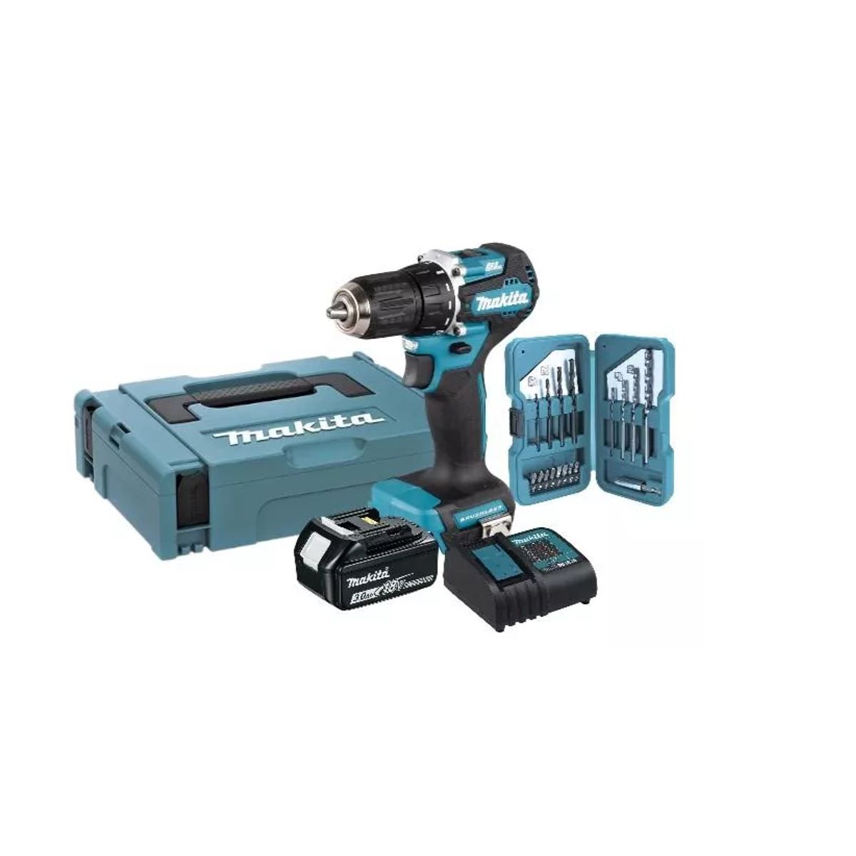 MAKITA - Taladro Atornillador Makita 13MM 18v + 1 Bat + Carg + Acc DDF487SF1