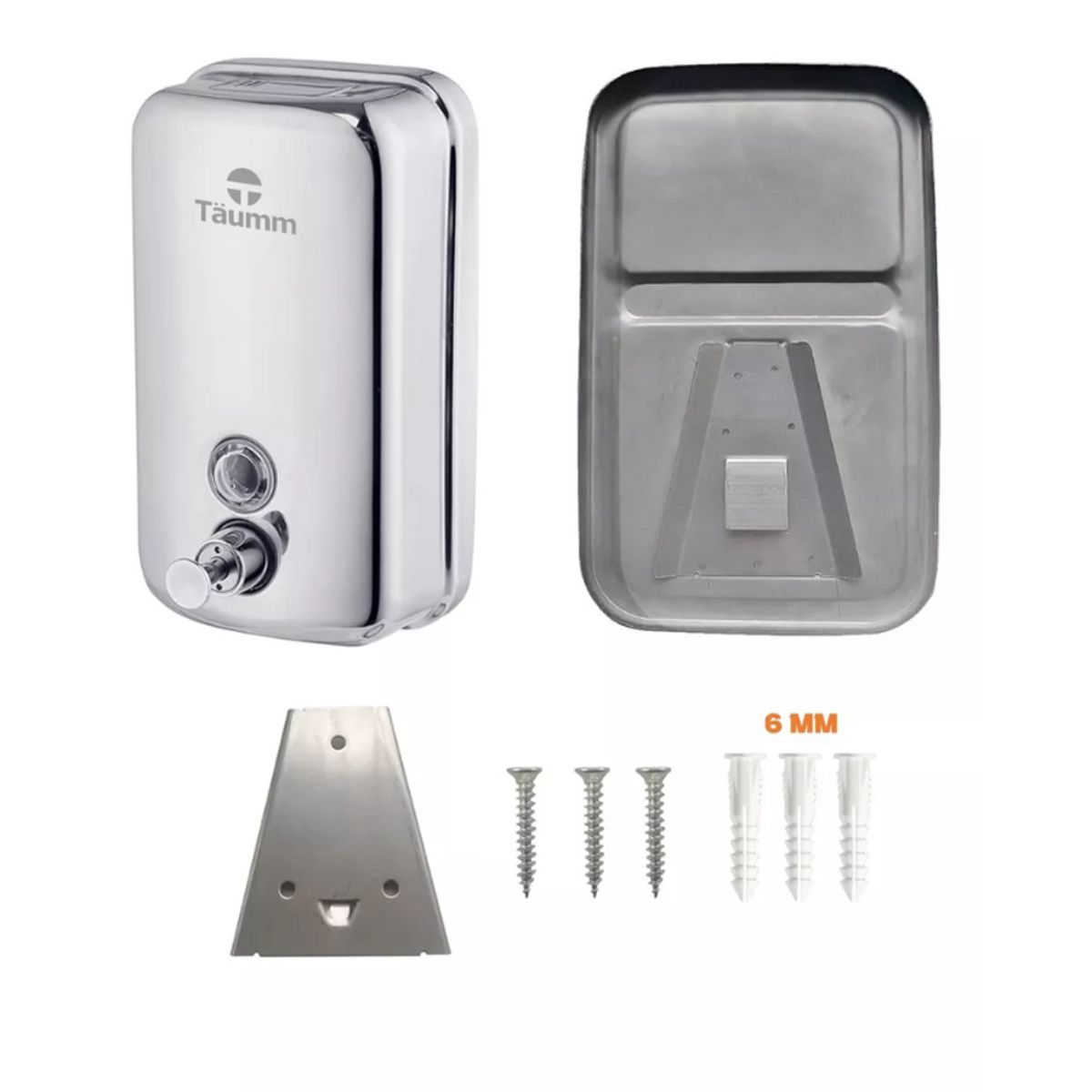 TAUMM - Dispensador De Jabón Acero Inoxidable 800ml Taumm