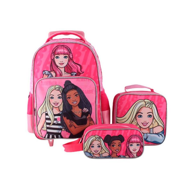 BARBIE - Mochila Barbie tripack - mochila + lonchera + estuche