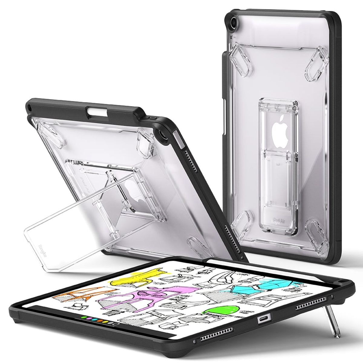 RINGKE - Funda Carcasa Ringke Para iPad Air 13 M2 2024 Con Soporte Fusion