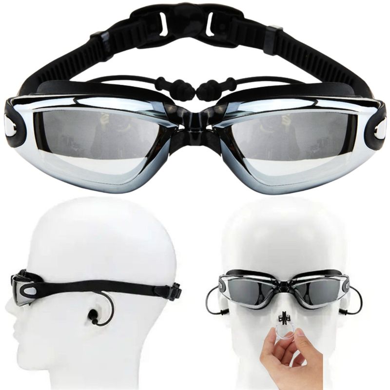 GENERICO - Lentes Gafas De Natación Adulto Estuche Tapones Oido Nariz