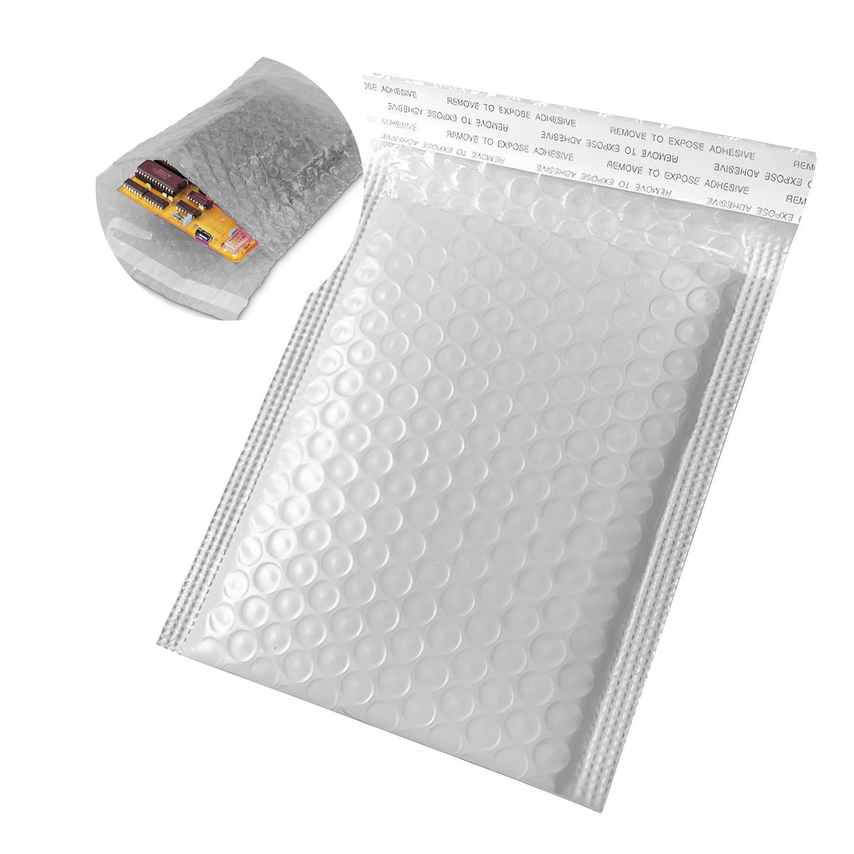 GENERICO - 60 Bolsas Burbujas Embalaje Polietileno Blanco 30x40x4cm