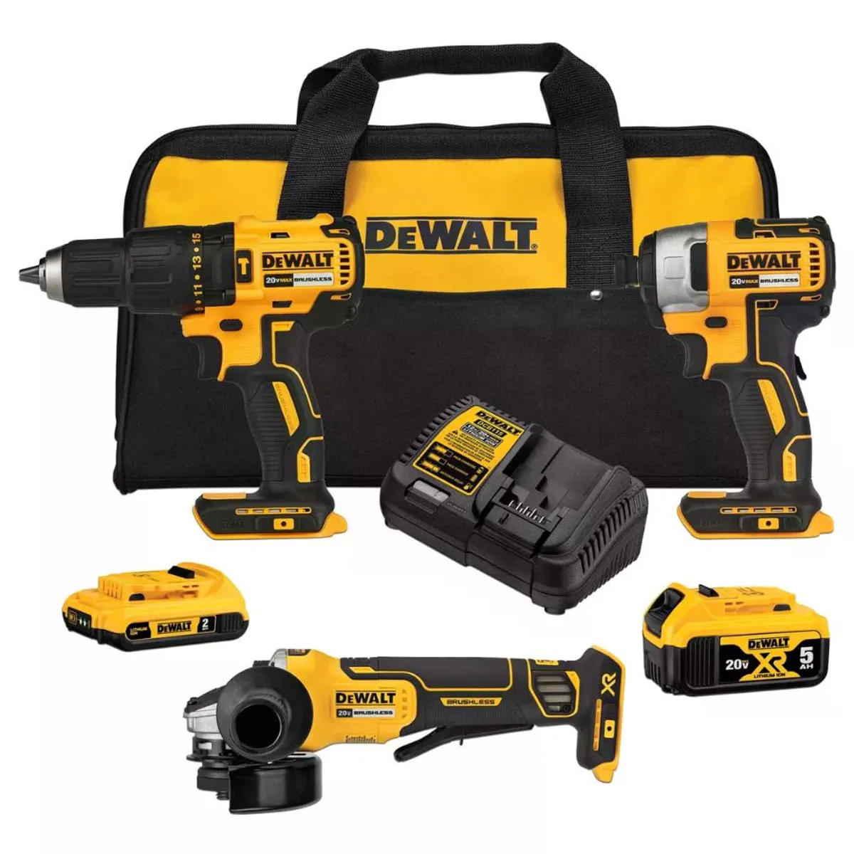DEWALT - Kit Herramientas 20v Máx + Accesorios Dewalt Dck332d1p1-b2