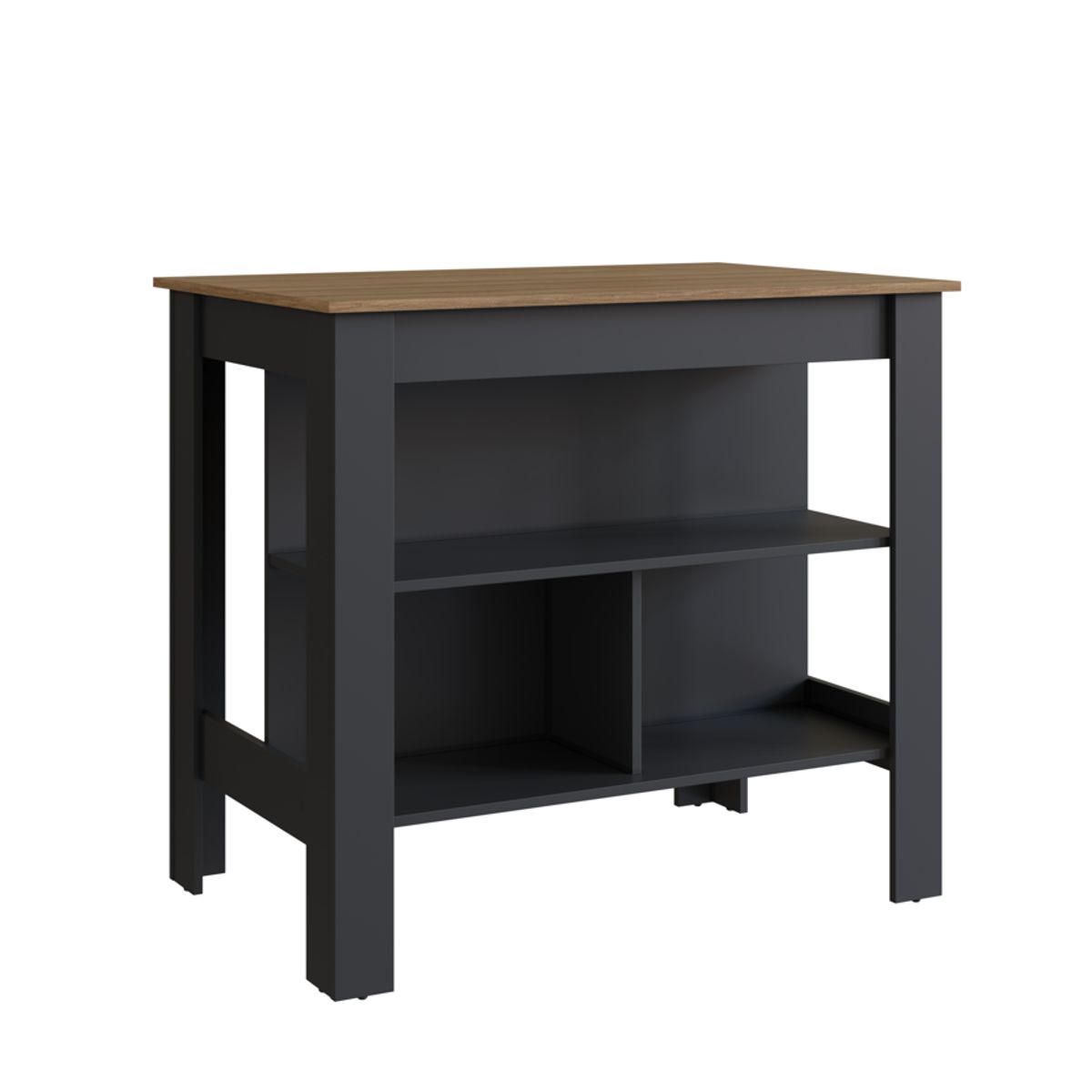 BE DESIGN - Isla De Cocina Negro Miel Moveli