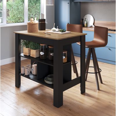 Imagen 2 del producto Isla De Cocina Negro Miel Moveli