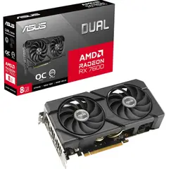 ASUS - Tarjeta de Video - DUAL-RX7600-O8G-EVO - 8 GB GDDR6 (128 bit)