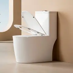 JOYTEK - WC One Piece Design 2045 Descarga a Piso 30 cm Blanco