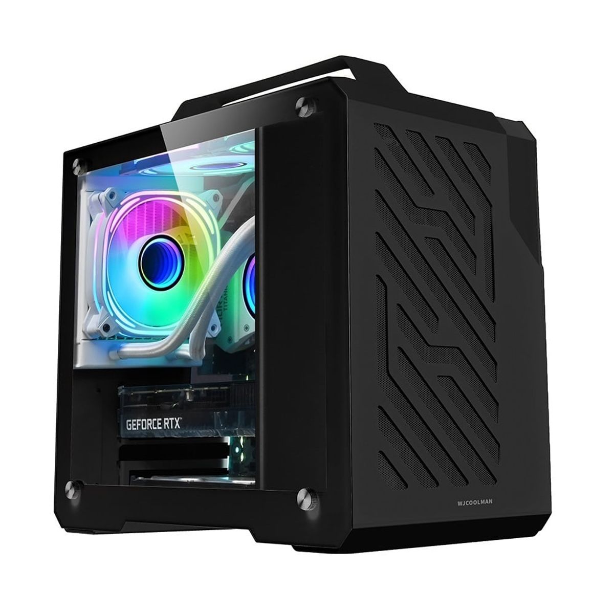 GENERICO - GABINETE MINI G600 NEGRO WJCOOLMAN MICRO ATX  ITX