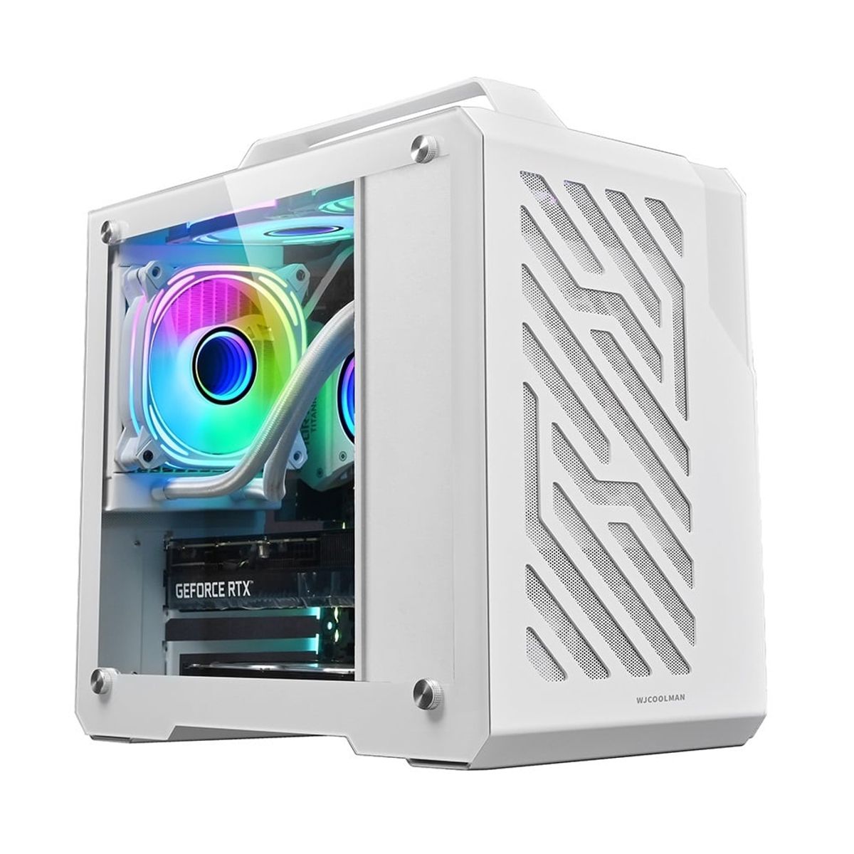 GENERICO - GABINETE MINI G600 WHITE WJCOOLMAN MICRO ATX  ITX
