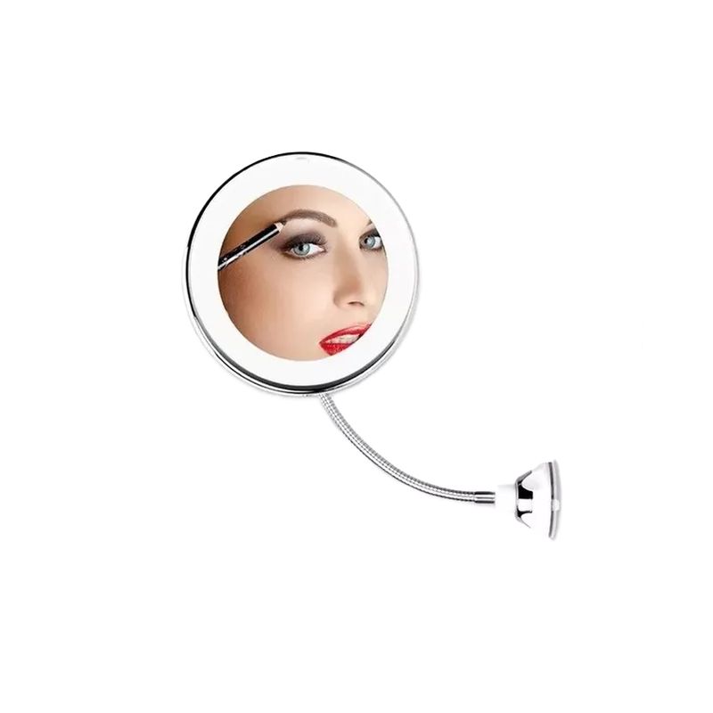 GENERICO - Espejo LED Aumento 10x con Luz Maquillaje y 7 Luces LED