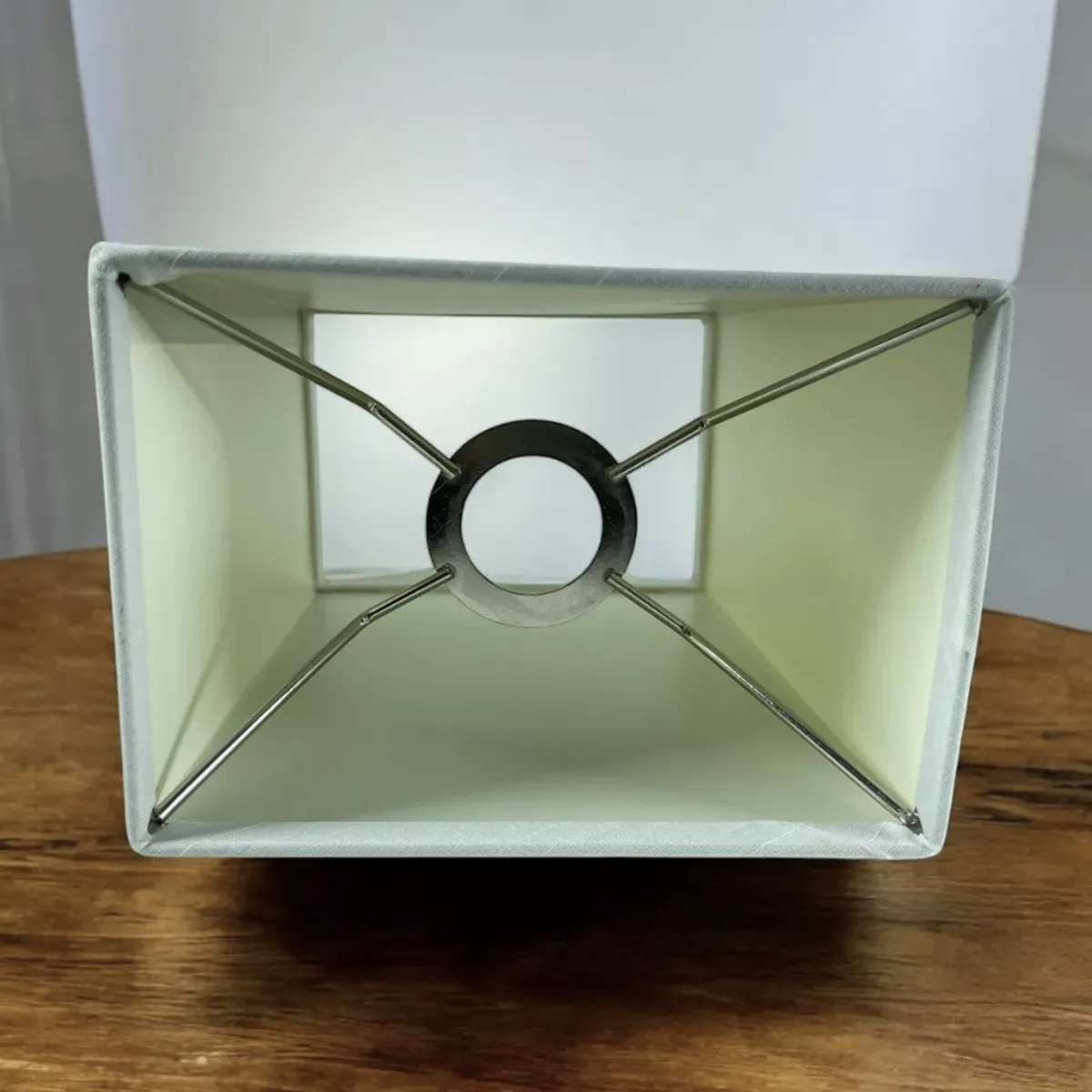 GENERICO - Pack de 4 Pantallas de  Lámpara Repuesto Rectangular 17x23cm E27 Lino