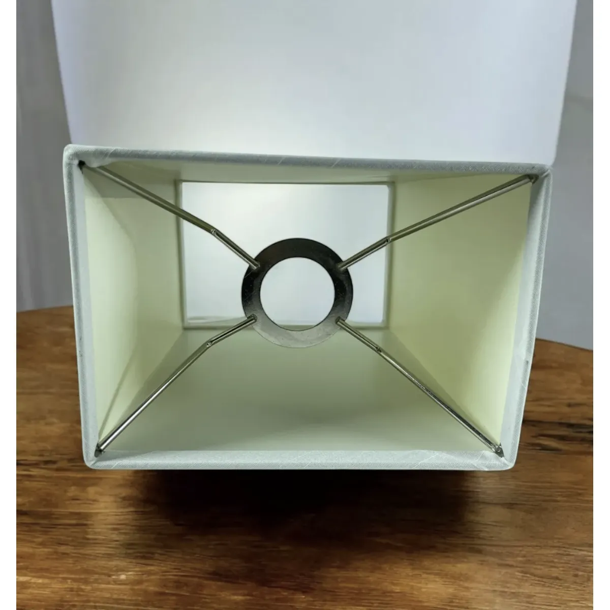 GENERICO - Pack de 4 Pantallas de  Lámpara Repuesto Rectangular 17x23cm E27 Lino