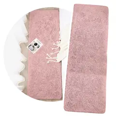 GENERICO - Alfombra Peluds - Bajada de Cama - Pasilleras 50x150cm Rosa Claro