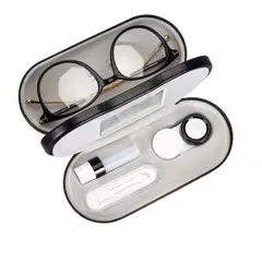 GENERICO - Estuche Organizador Doble Para Anteojos Y Lentes De Contacto