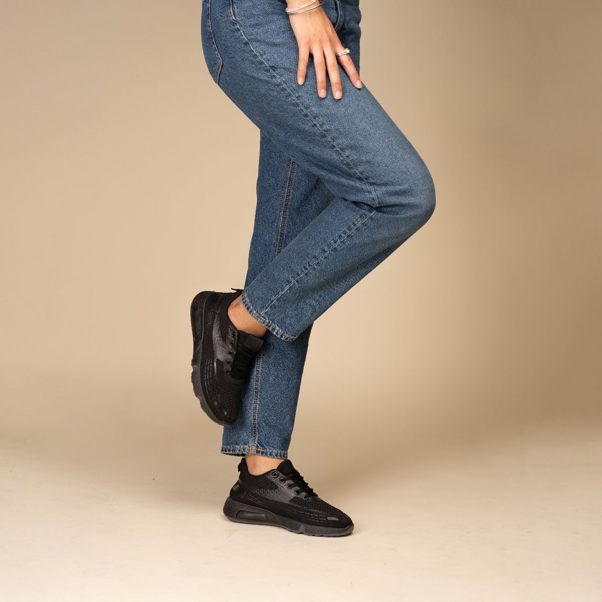 CHINITOWN - Zapatilla Deportiva Mujer Tiffany Negro Chinitown
