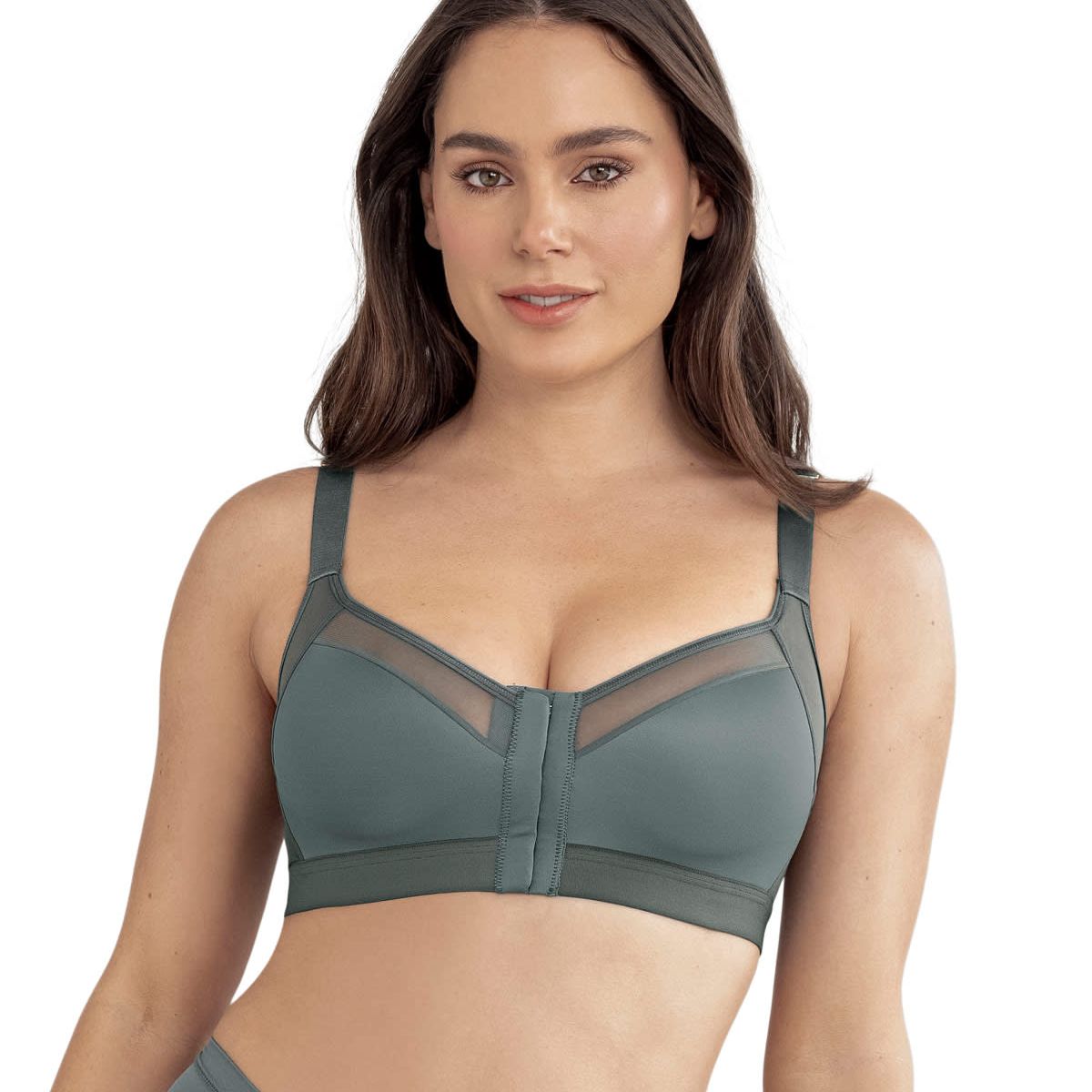 LEONISA - Sostén facilitador de postura con copas en espuma Multi/Benefit 011936 Gris