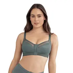 LEONISA - Sostén facilitador de postura con copas en espuma Multi/Benefit 011936 Gris