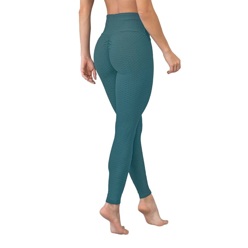 LEONISA - Legging levanta cola que moldea los glúteos y afina el abdomen y la cintura 441006 Verde