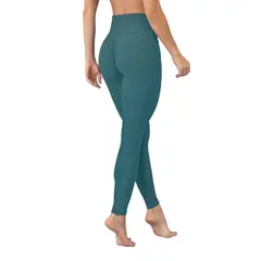 LEONISA - Legging levanta cola que moldea los glúteos y afina el abdomen y la cintura 441006 Verde
