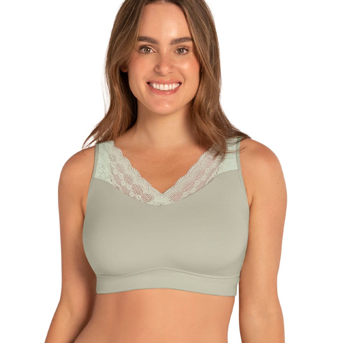 LEONISA - Brastop Ultra Comfort multiusos y de mastectomía 91004N Verde Claro