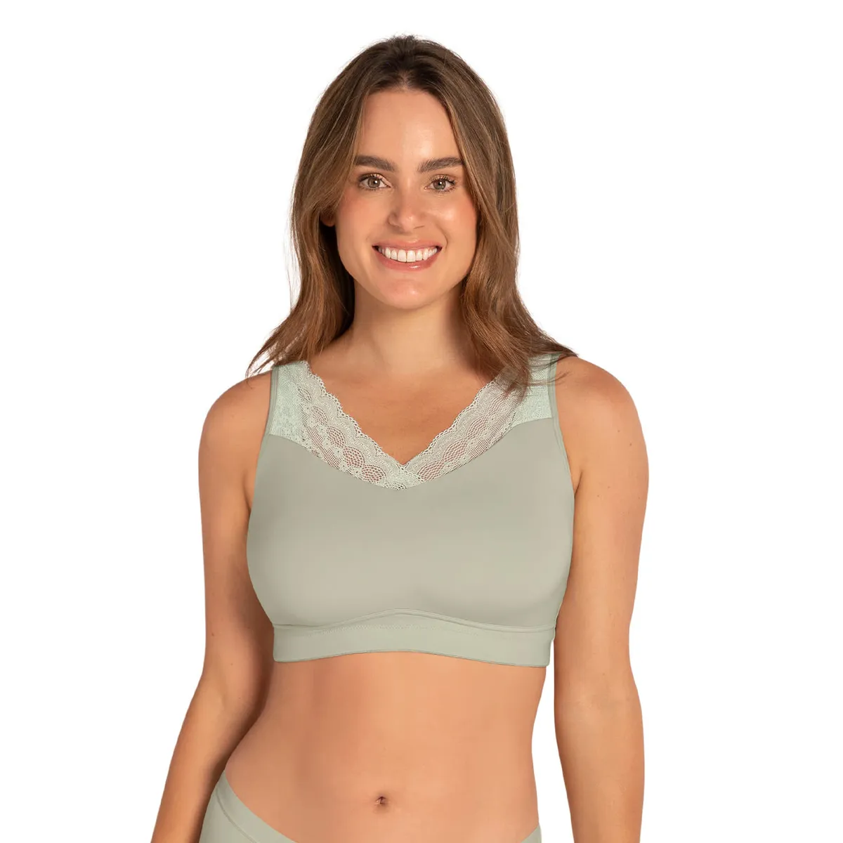LEONISA - Brastop Ultra Comfort multiusos y de mastectomía 91004N Verde Claro