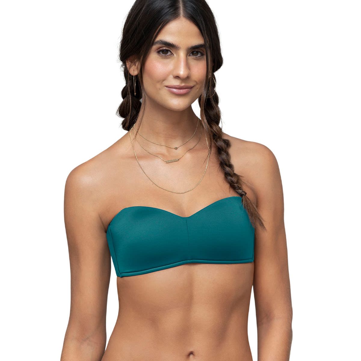 LEONISA - Sostén strapless ideal para busto pequeño y mediano Oh So Light 091071 Verde