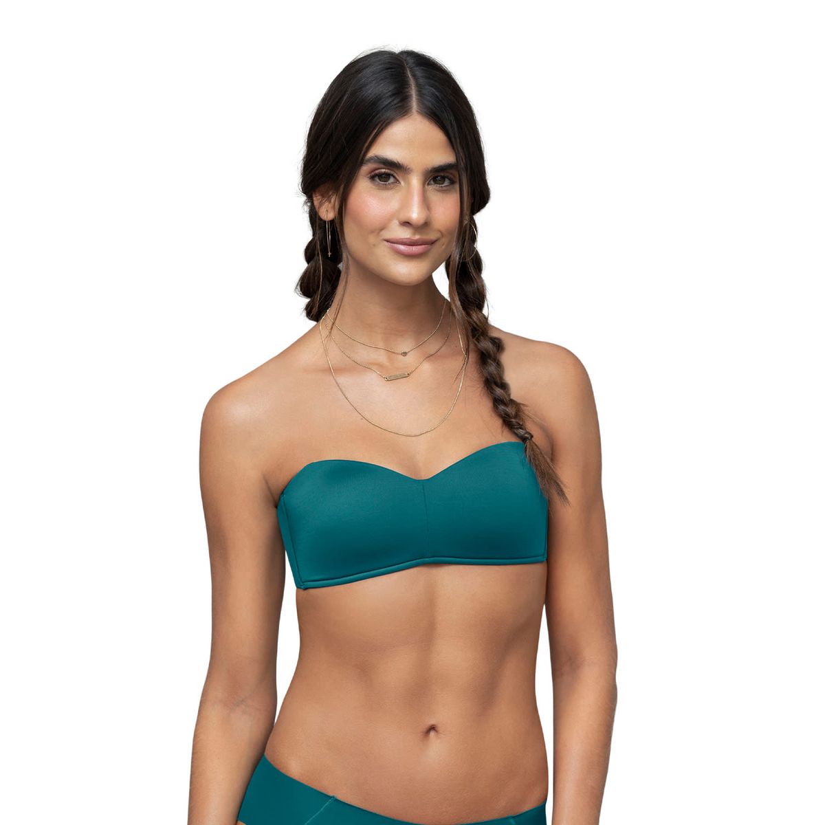 LEONISA - Sostén strapless ideal para busto pequeño y mediano Oh So Light 091071 Verde