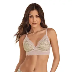 LEONISA - Bralette en encaje sexy y natural 091009 Verde