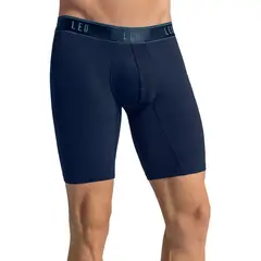 LEO - Bóxer largo deportivo de máxima frescura en microfibra 033290N Azul Oscuro