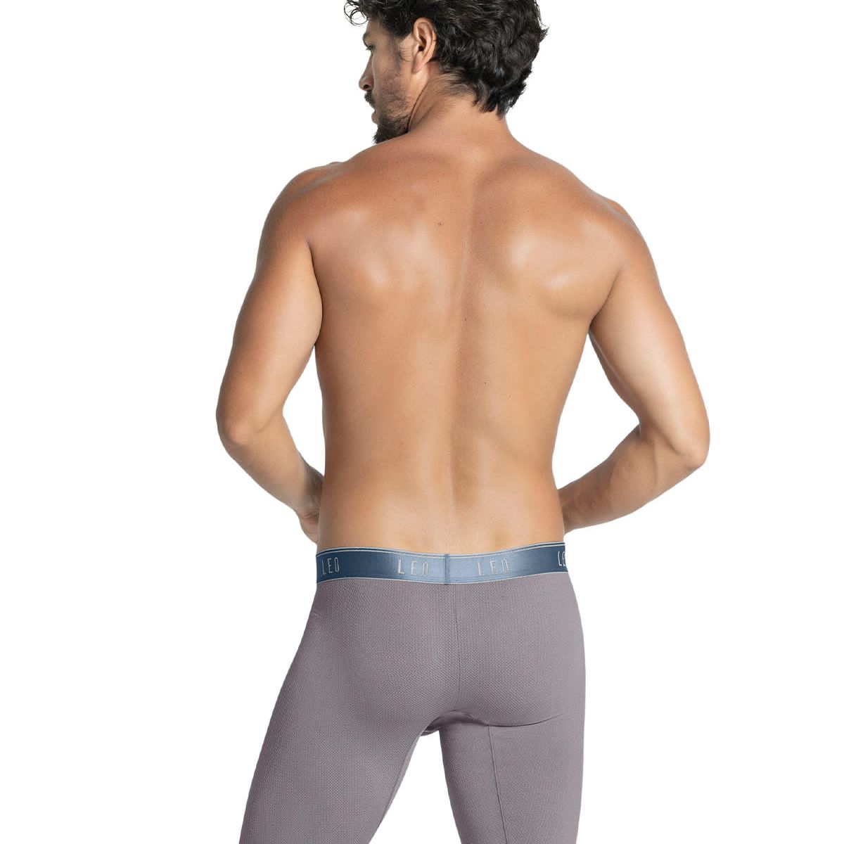 LEO - Bóxer largo deportivo de máxima frescura en microfibra 033290N Gris