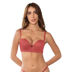 LEONISA - Sostén WOW de triple realce ideal como strapless 011968 Terracota
