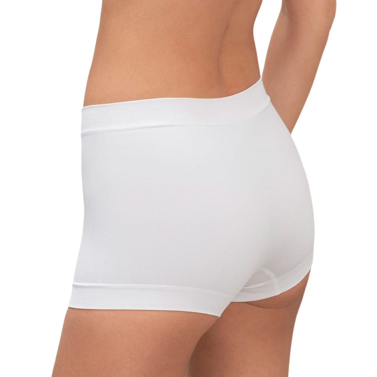 LEONISA - Bóxer en tecnología seamless de total comodidad 092039 Blanco