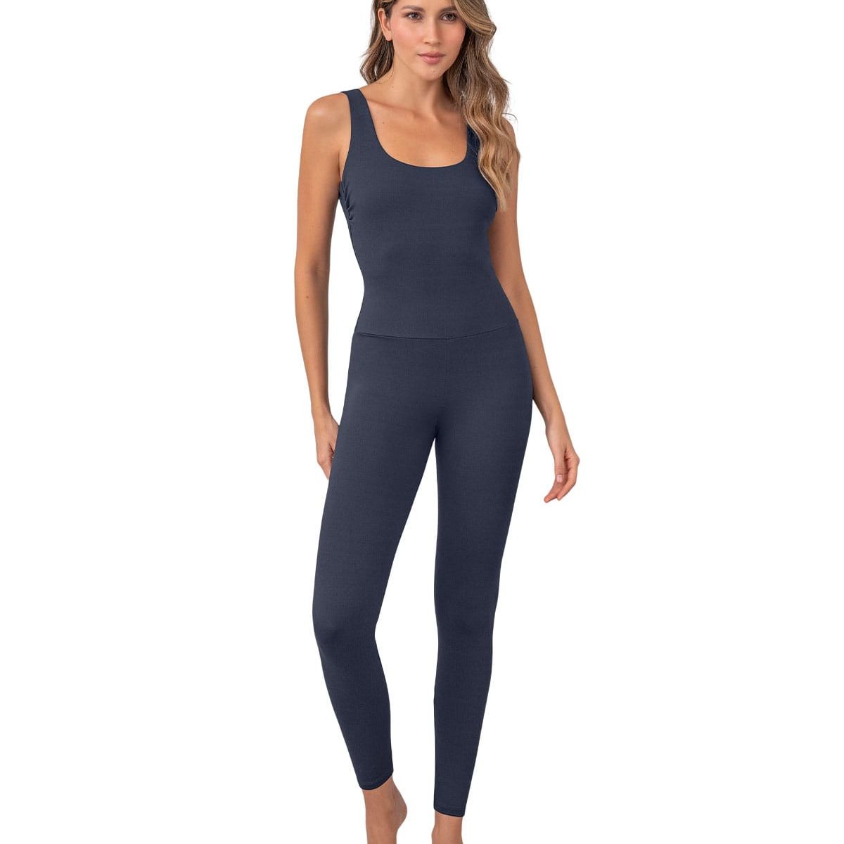 LEONISA - Enterito de control fuerte de abdomen Todo en Uno 441018 Gris Oscuro