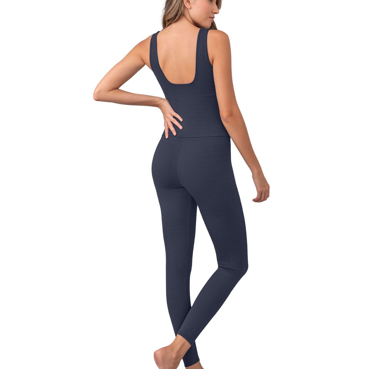 LEONISA - Enterito de control fuerte de abdomen Todo en Uno 441018 Gris Oscuro