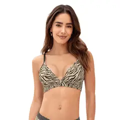 LEONISA - Sostén sin arco total comodidad Elemental Bra 091076 Verde Oscuro