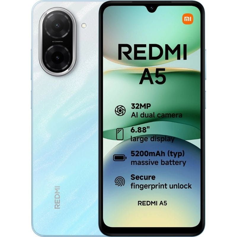 XIAOMI - Xiaomi Redmi A5 Dual Sim 64 Gb 5200 mAh carga rápida Ocean Blue