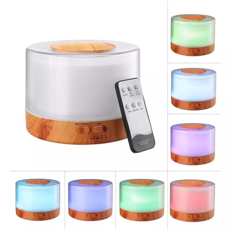 GENERICO - Humidificador Lampara Difusor De Aromas Control Remoto