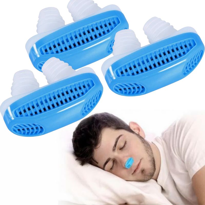 GENERICO - PACK 3X ANTIRRONQUIDO Y PURIFICADOR NASAL 2 EN 1 SILICONA REUTILIZABLE