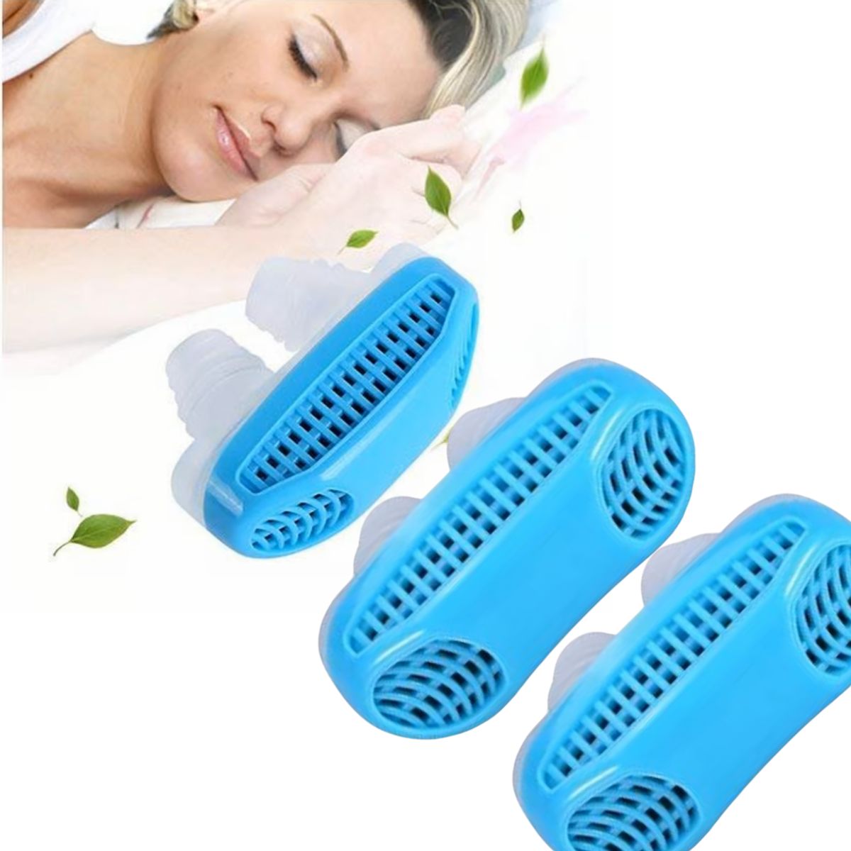 GENERICO - Pack 3x Antirronquido y Purificador Nasal 2 en 1 – Ayuda al Sueño Profundo