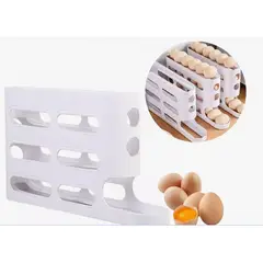 GENERICO - Dispensador Organizador de Huevos 3 Niveles 26 Huevos