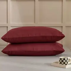 ATLAS - 2 Fundas De Almohada 2800 Hilos Egipcian Plus Soft