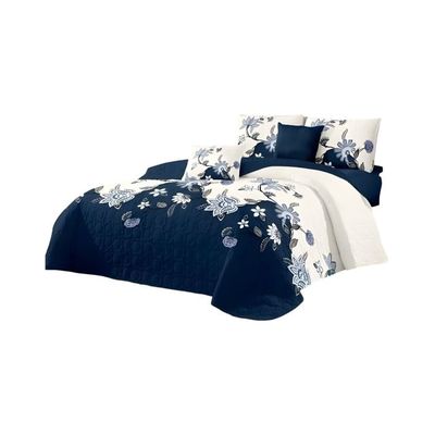 Imagen 2 del producto JUEGO DE CUBRECAMA QUILT DELGADO MAS SABANAS KING